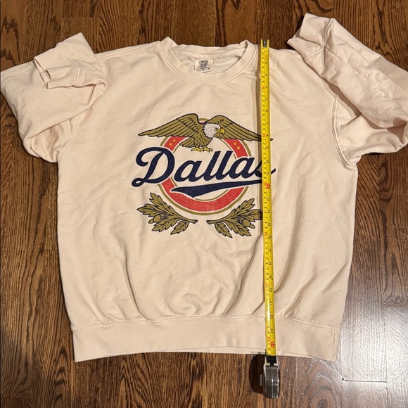 Comfort Colors Cream Dallas Sweatshirt - Picture 6 of 6